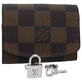 Louis Vuitton-LOUIS VUITTON Étui à poignets Damier Ebene M30964 LV Auth 76884-Autre