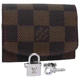 Louis Vuitton-LOUIS VUITTON Damier Ebene Cuff Case Cuffs M30964 LV Auth 76884-Other