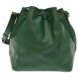 Louis Vuitton-LOUIS VUITTON Epi Petit Noe Shoulder Bag Green M44104 LV Auth 77414-Green