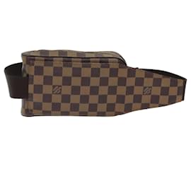 Louis Vuitton-LOUIS VUITTON Sac à épaule Damier Ebene Geronimos N51994 LV Auth 74765-Autre