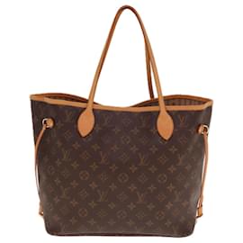 Louis Vuitton-LOUIS VUITTON Monogram Neverfull MM Tote Bag M40156 LV Auth 74879-Monogram