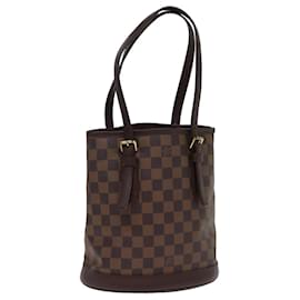 Louis Vuitton-LOUIS VUITTON Damier Ebene Marais Schultertasche N42240 LV Auth am6328-Andere