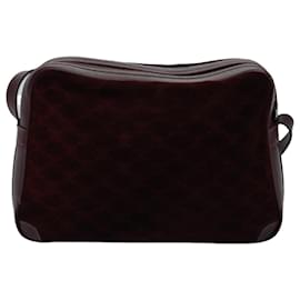 Céline-CELINE Macadam Canvas Shoulder Bag Bordeaux Auth 77323-Other
