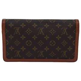 Louis Vuitton-LOUIS VUITTON Pochette Dam PM Sac Clutch M51812 LV Auth 74793-Monogramme