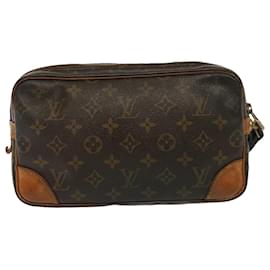 Louis Vuitton-LOUIS VUITTON Monogram Marly Dragonne GM Clutch Bag M51825 LV Auth 76321-Monogram