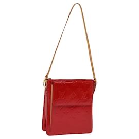 Louis Vuitton-LOUIS VUITTON Pochette Accessoire Monogram Vernis Rouge M91137 LV Auth 77464-Rouge