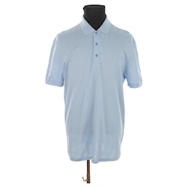 Versace-Polo de algodão-Azul