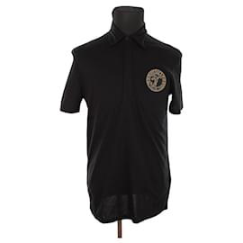 Versace-Cotton polo-Black