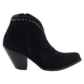 Céline-Suede boots-Black