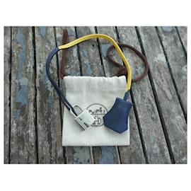 Hermès-bell, pull tab and new hermès padlock for hermès bag dustbag-Blue