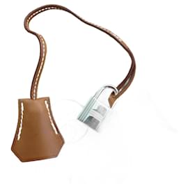 Hermès-bell, pull tab and lock hermès new for hermès bag dustbag-Brown,Light brown