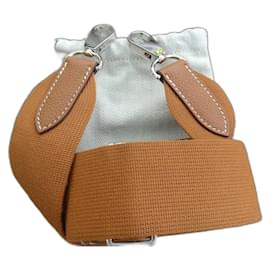 Hermès-Hermès shoulder strap for Hermès Kelly bag in gold leather, brand new, never used.-Light brown