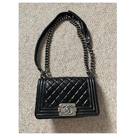 Chanel-Chanel black Petit Boy bag-Black