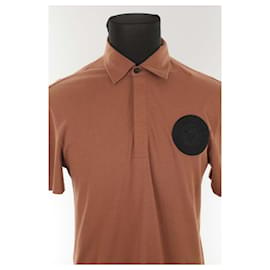 Versace-Cotton polo-Brown