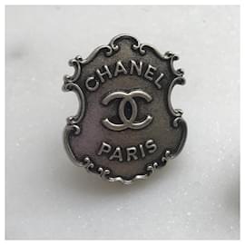 Chanel-Boucles d'oreilles CHANEL T. Métal-Argenté