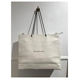 Balenciaga-BALENCIAGA  Handbags T.  Leather-White