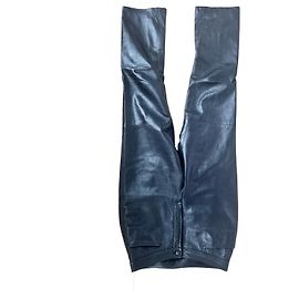 Haider Ackermann Calça de couro preta Preto