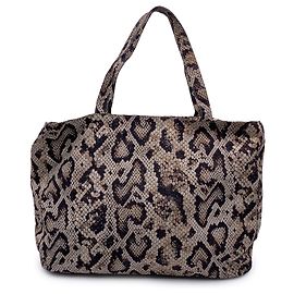 D&G Bolsa tote de nylon bege com padrão animalier Dolce & Gabbana Bege
