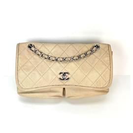 Chanel-Chanel Grained leather Medium Natural Beauty Beige Flap Bag-Brown