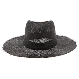 Autre Marque-JANESSA LEONE  Hats T.International S Wicker-Brown