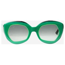 Marni-Green thick-frame sunglasses-Green