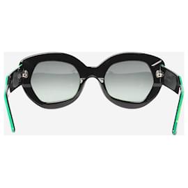 Marni-Green thick-frame sunglasses-Green