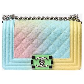 Chanel-Multicolour 2017 caviar leather small Boy bag-Multiple colors