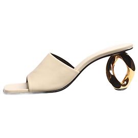 JW Anderson Cream Chain Heel sandals - size EU 37 Cream
