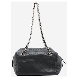Chanel-Black 2008 wild stitch leather shoulder bag-Black