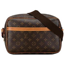 Louis Vuitton-Reporter PM Monogram Marron Louis Vuitton-Marron