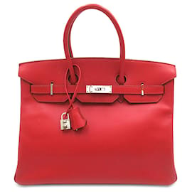 Hermès-Hermès Red Epsom Birkin Retourne 35-Red
