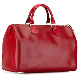 Louis Vuitton-Louis Vuitton Red Epi Speedy 30-Red