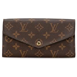 Louis Vuitton-Louis Vuitton Brown Monogram Portefeuille Sarah Wallet-Brown