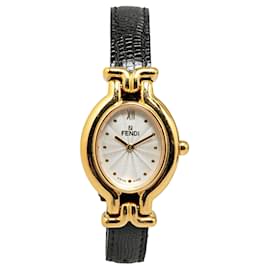 Fendi-Fendi Gold Quartz Gold Plated 640L Watch-Golden