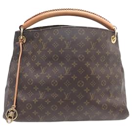 Louis Vuitton-BOLSO DE MANO LOUIS VUITTON ARTSY MM M44869 LONA MONOGRAMA-Castaño