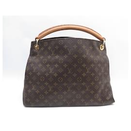 Louis Vuitton-BOLSO DE MANO LOUIS VUITTON ARTSY MM M44869 LONA MONOGRAMA-Castaño