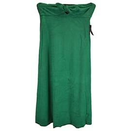 Zimmermann-Zimmermann Bandeau Dress in Greey Cotton Terry-Green