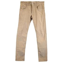 Loro Piana-Loro Piana Slim Fit Pants in Beige Cotton-Beige