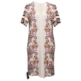 Robe shift imprimée Etro en viscose blanche Autre