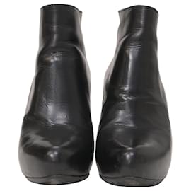 Prada-Prada Ankle Boots in Black Leather-Black