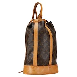 Louis Vuitton-Louis Vuitton Randonne PM Canvas Shoulder Bag M42243 in Good condition-Brown
