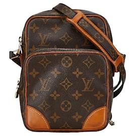 Louis Vuitton-Sac à bandoulière en toile Amazon Louis Vuitton M45236 en bon état-Marron