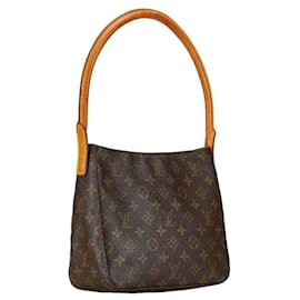 Louis Vuitton-Sac à épaule Louis Vuitton Monogram Looping MM M51146 en très bon état-Marron