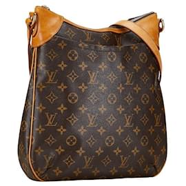 Louis Vuitton-Louis Vuitton Odeon MM Canvas Crossbody Bag M56389 in Good condition-Brown