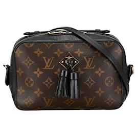 Louis Vuitton-Sac à bandoulière en toile Saintonge Louis Vuitton M43555 en bon état-Marron