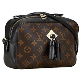 Louis Vuitton-Sac à main Louis Vuitton Monogram Santonge 2WAY M43555 en très bon état-Noir