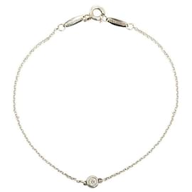 Tiffany & Co-Tiffany & Co Silver Diamond by The Yard Bracelet Metal Bracelet in Excellent condition-Silvery