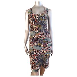 Robe imprimée Roberto Cavalli Taille M Multicolore