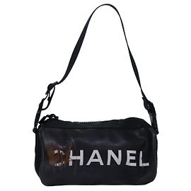 Borsa a Spalla CHANEL PVC Nera CC Auth bs14913 Nero