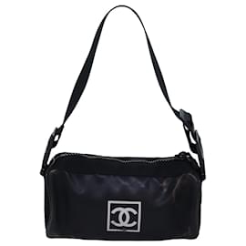 Chanel-CHANEL Shoulder Bag PVC Black CC Auth bs14913-Black